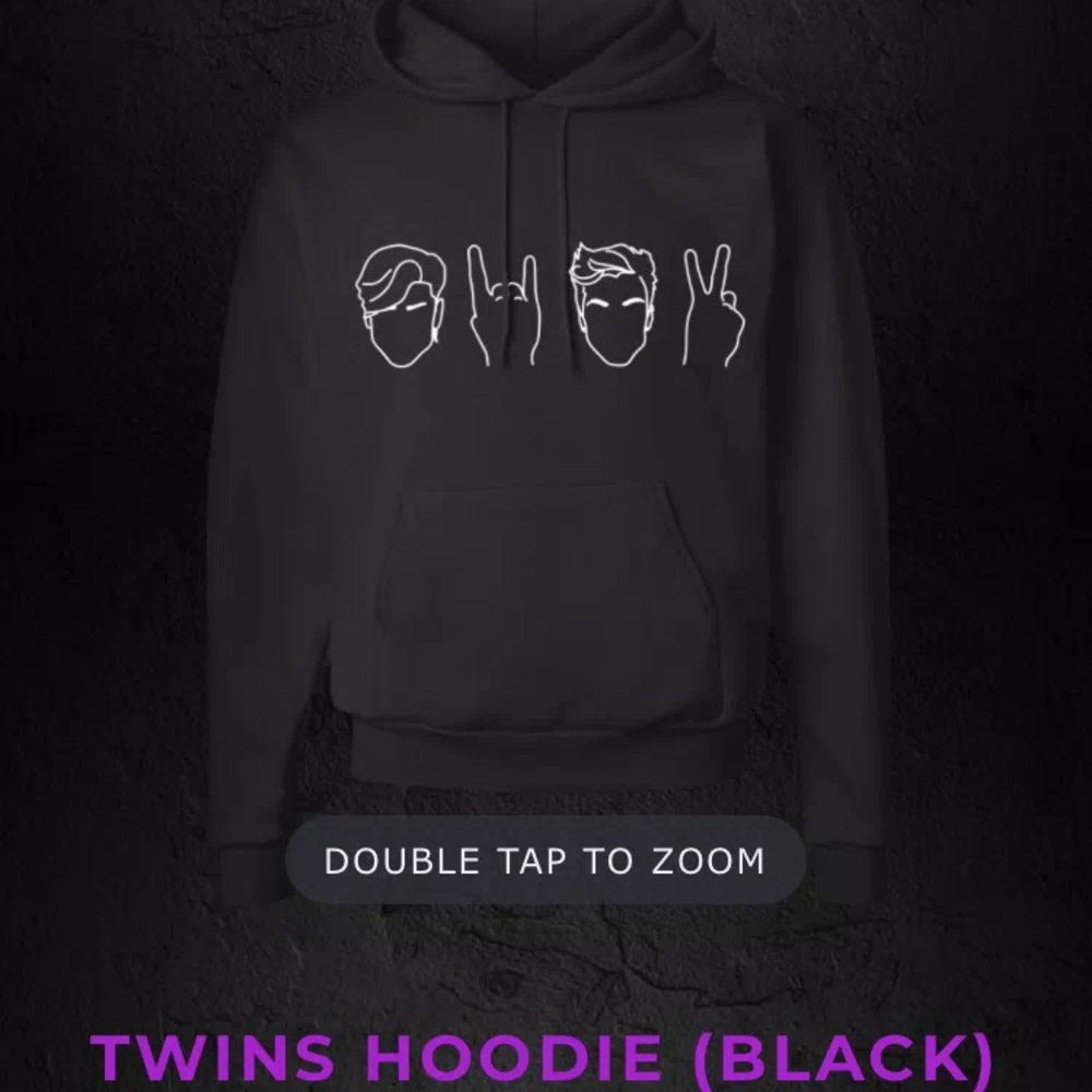 Dolan Twins black hoodie